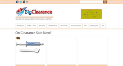 Desktop Screenshot of bigclearance.com