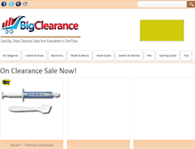 Tablet Screenshot of bigclearance.com